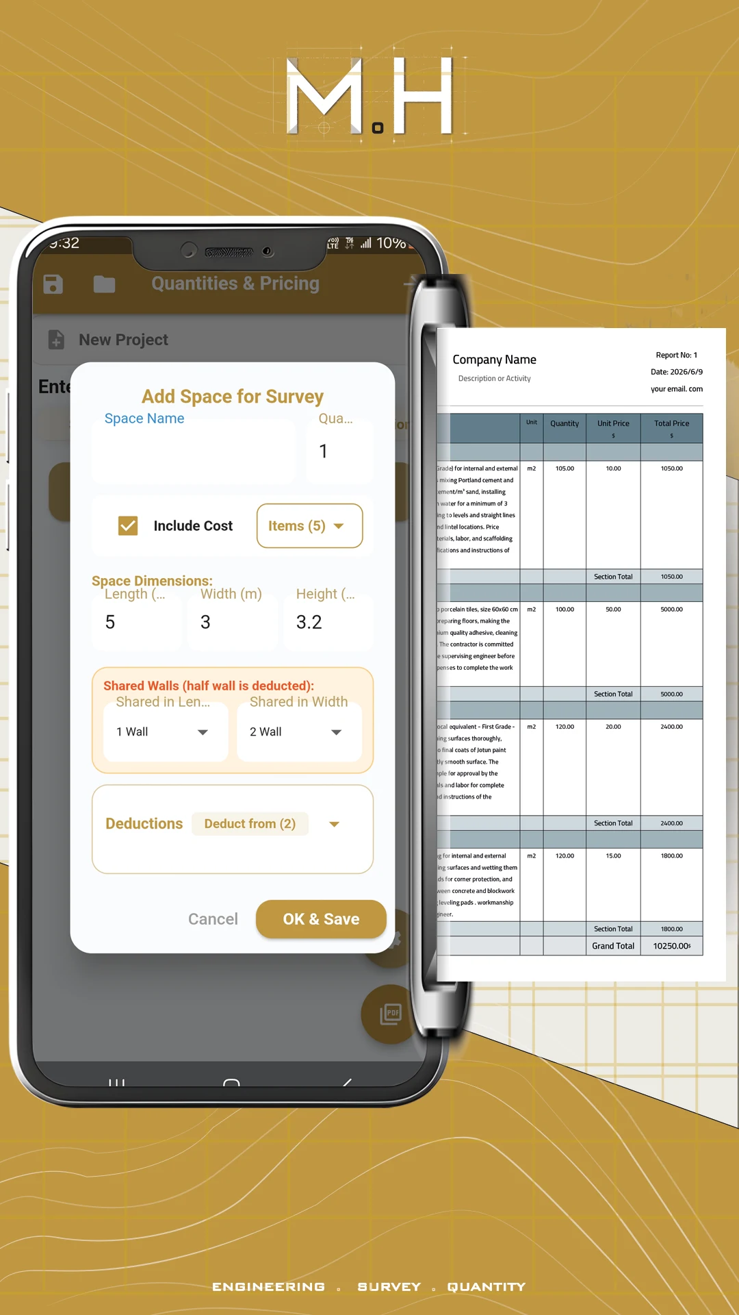 ALMASAH - Survey Land & BOQ screenshot