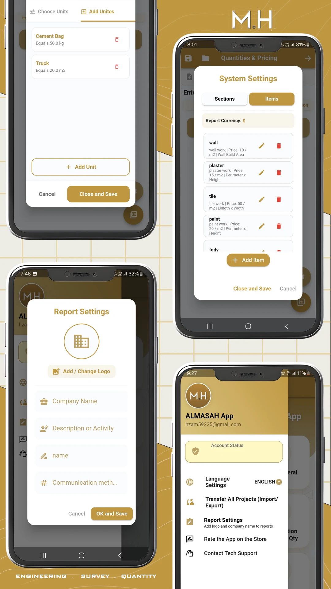 ALMASAH - Survey Land & BOQ screenshot